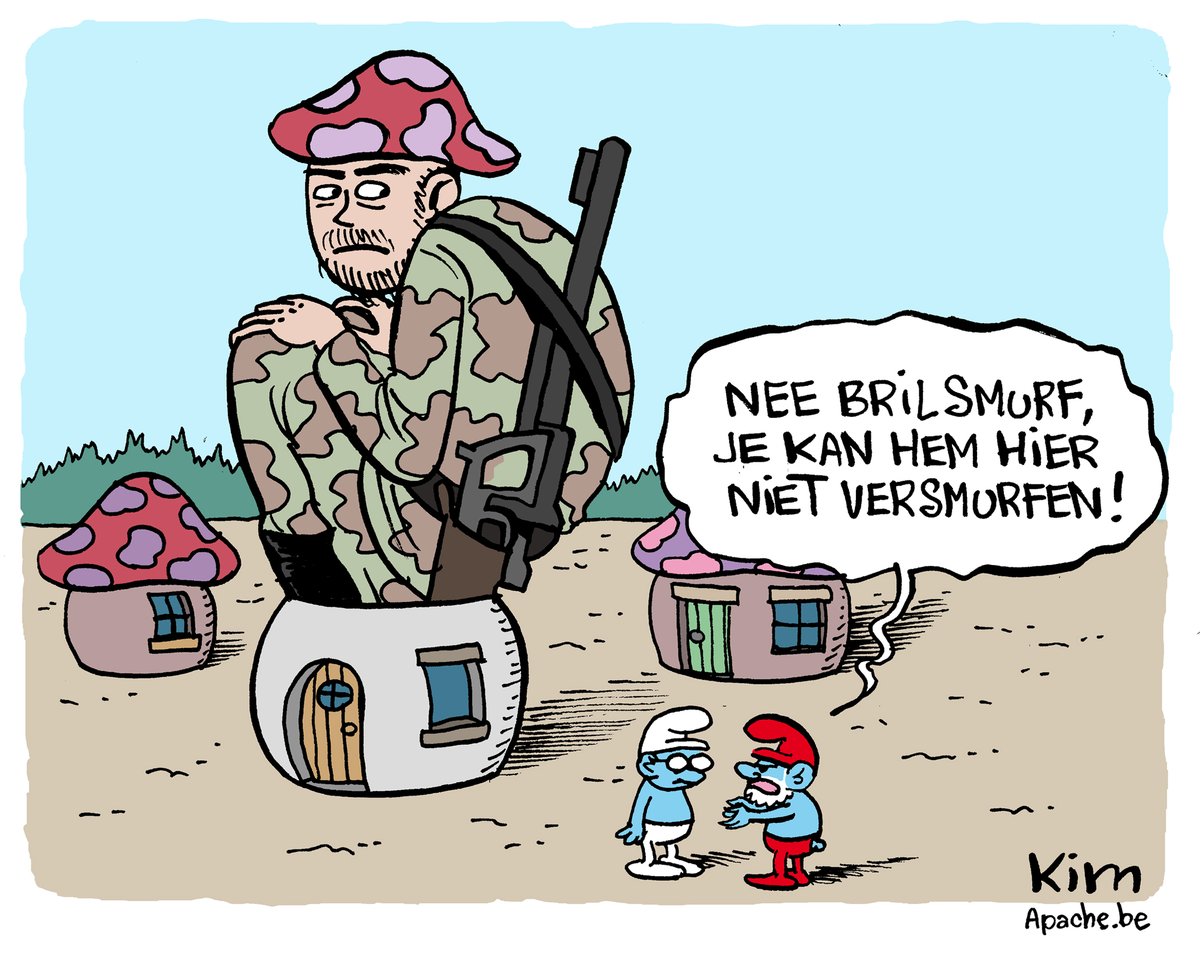 kim_duchateau's tweet photo. #jurgenconings #verstoppen #smurf #apache_be https://t.co/gQCo54bRzY