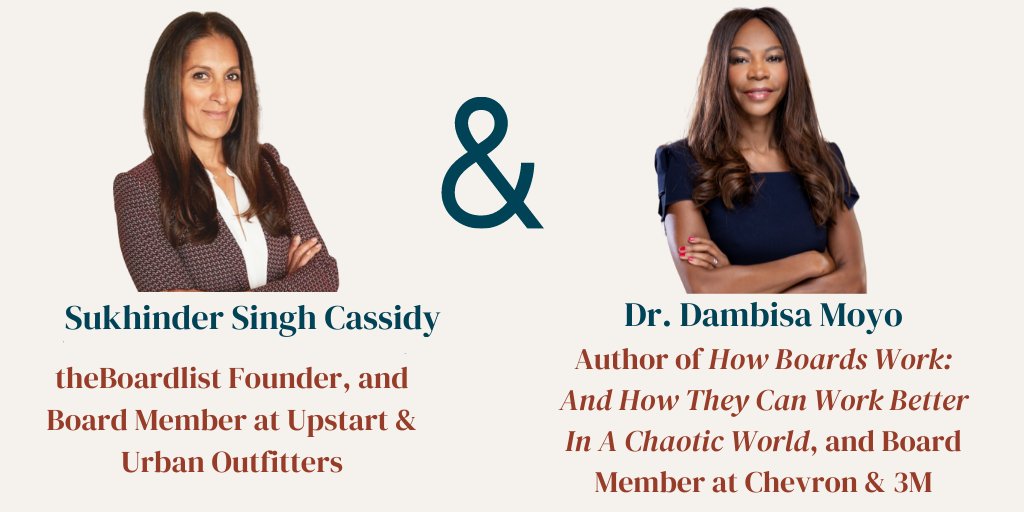 Join the fireside chat with Sukhinder Singh Cassidy and Dr. Dambisa Moyo, where they will discuss how you can forge new pathways to the boardroom - June 9 @12pmPT
stanfordwit.tech