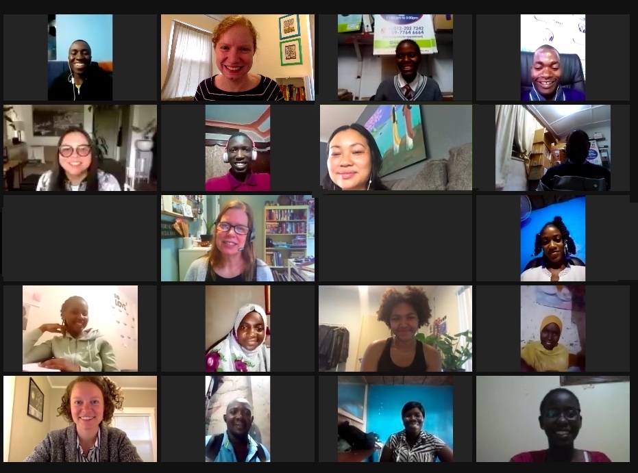 FIUTS's tweet photo. We welcomed participants from Liberia, Namibia, South Sudan, Tanzania, Uganda & Zambia to our first virtual #PAYLP session yesterday! We're so excited for the next 4 weeks with them (& thx Violeta @WashingtonCAN for a great first virtual site visit!) @MeridianIntl @ECAatState https://t.co/Ak6fvPkZZ9