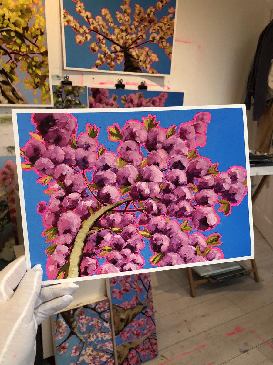 emzfinchart's tweet photo. An A4 print edition of an A1 painting of a #blossomtree. Five of my trees are available on my website - do check them out if you want a pop of beautiful #pink on your wall! 🙏🌸🌺🌸🌺👍 #lookuptrees #artforsale #artprints #colourful #interiorstyling #artforyourwall #artfortherapy https://t.co/bxRnxQAsoX