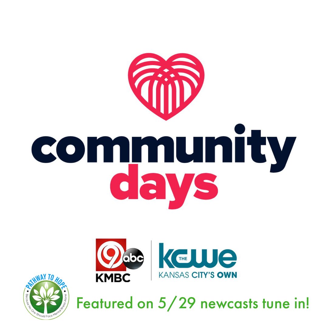 PathwayToHope's tweet photo. What an honor to be featured on 5/29! Thank you @kmbc &amp; @KCWE29 for your generous work for #kccommunitydays https://t.co/SPdXqvNcGF