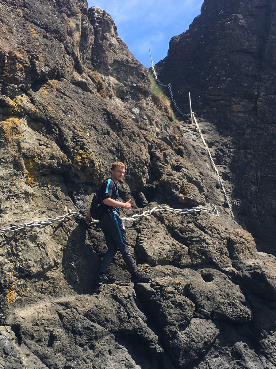 Bonxie67's tweet photo. On a past recommendation from @ajdinosaur271 we did the #ChainWalk as part of our walk along the #FifeCoastalPath. A few scary moments but great fun and an adventure! https://t.co/zQ2Qb5BUCw