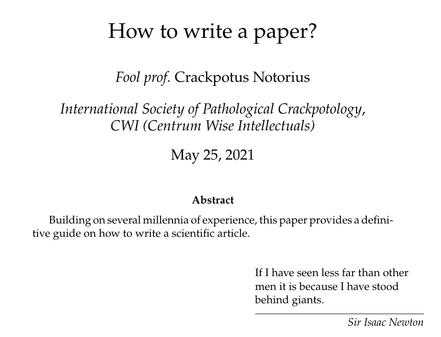 enclanglement's tweet photo. My alter ego Crackpotus Notorius wrote a paper on how to write papers. Since it got rejected from @viXra, I'm posting it here for now.

If you know any unusual paper that is not part of my collection, please let me know.
https://t.co/Rv7nmwsBHA https://t.co/8P3fjxCMjB