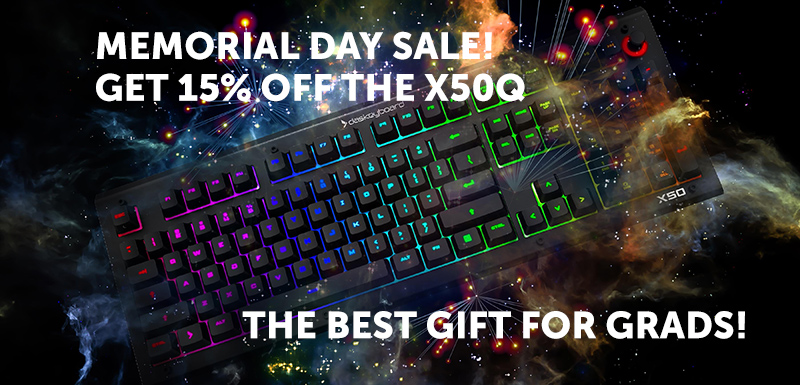 daskeyboard's tweet photo. Get 15% Off the X50Q now! The Smart RGB keyboard is perfect for Grads &amp; Dads: https://t.co/UchSlZ8Dxt #mechanicalkeyboard #keyboard #RGB #RGBkeyboard #graduationgifts #fathersdaygifts https://t.co/oFzsBAWAgc