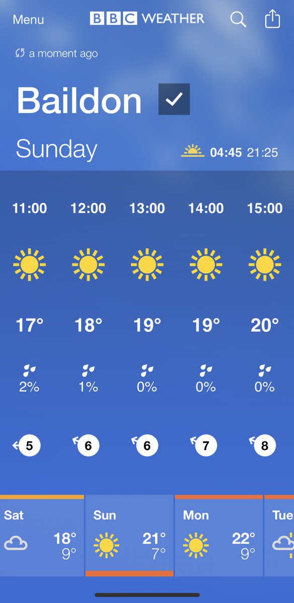 BaildonGolfClub's tweet photo. Finally, someone ordered some decent golfing weather! 
Why not make the most of it and take advantage of our £15 Bank Holiday greenfee.
We’re looking forward to welcoming Visitors, Members and their guests on the course and in our clubhouse. https://t.co/RMKTswynXh