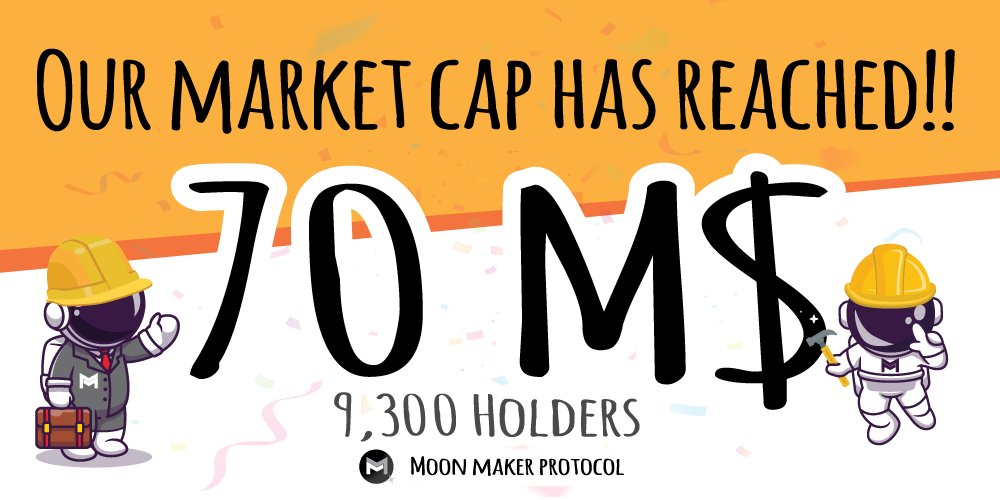 MegapadDeFi's tweet photo. ✨Our market cap has reached 70M$
😎Anything is possible with MMP

Please follow us and retweet.

#MoonMakerProtocol  #MMP #BSC #DEFI #DecentralizedTokenLaunchPlatform
#BinanceSmartChain https://t.co/eLSYDqTfgs