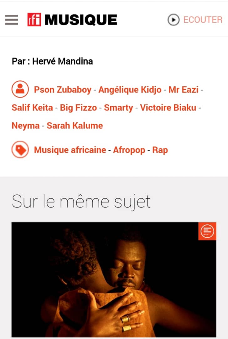 victoire_biaku's tweet photo. Mes Victorious ✌🏽,
Depuis hier ma nouvelle chanson a fait son entrée dans la Playlist de @RFIMusique
▼
https://t.co/ic1wcRR03l
🦵🏽<<DÉ AFÔ>>🦵🏽 clip officiel => https://t.co/cFHdMW5w2S
#HitDesPlatines #DJFaceMaker #AfroClub #VictoireBiaku #DeAfo @DJFMK https://t.co/cFSBGvWbwH
