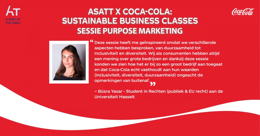 CocaColaBE_nl's tweet photo. Zowel onze sprekers als deelnemers van @ASATT_EU zijn het eens, de sessie over Purpose Marketing was een van de favorieten. Durven sterk communiceren over de purpose van je merk en achter je standpunt blijven staan, kan een uitdaging zijn. Maar dat is waar je het verschil maakt! https://t.co/u0GCxi6xOo