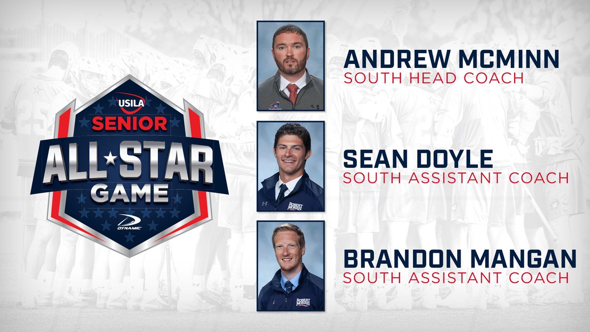 RMUMLacrosse's tweet photo. NEWS: @RMUCoachMcMinn, @CoachDoyle_RMU, @MANG022 to Coach in @USILA_Lax Senior All-Star Game Tonight

📝: https://t.co/az8bJnWMOp
📺: https://t.co/IYsVYuxd13

#BobbyMoBall | 🔵🥍🔴 | #EarnItEveryDay https://t.co/tFKyLIRPGY