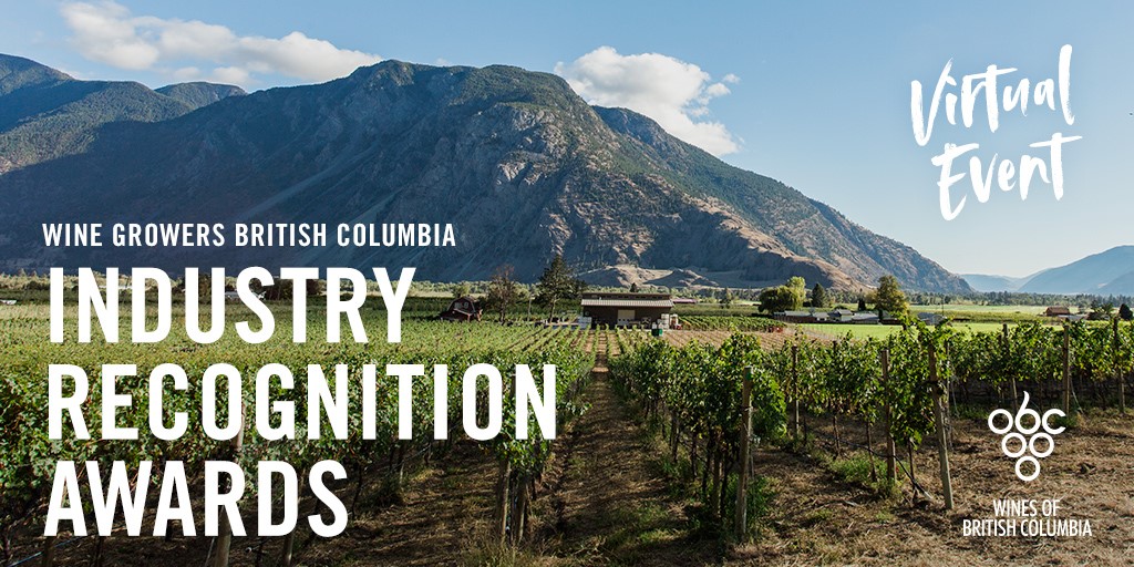 *Now Open* Wine Growers British Columbia Industry Recognition Awards.  *Nominations close at 5:00 PM, Friday, June 11, 2021. Learn more: ow.ly/qNns50EW2Ia #BCWine