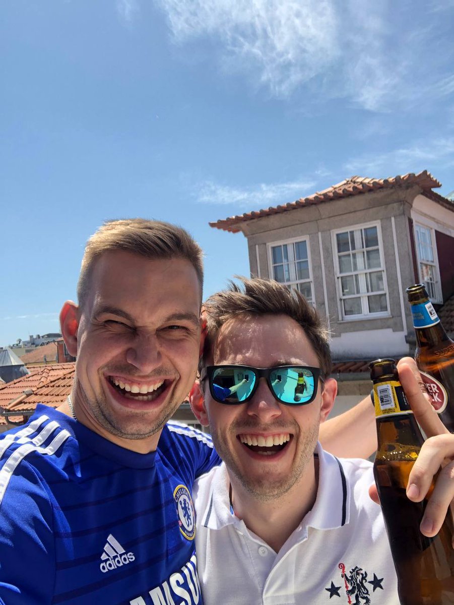 Belarus blues in Porto 🇵🇹! Massive respect to the boys, who've managed to do a 3700km trip to Portugal! #cfc #UCLfinal