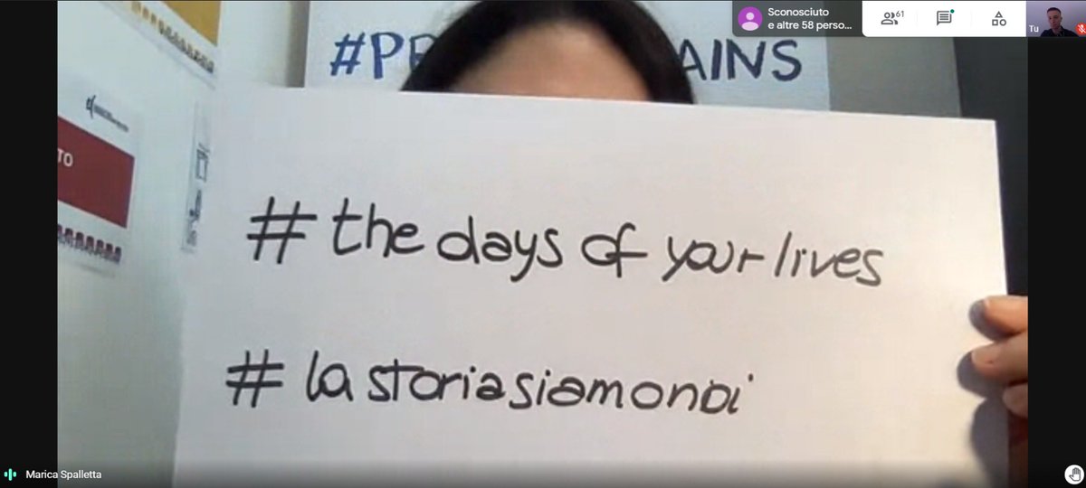 LinkLab_LCU's tweet photo. #ProteoBrains2021 #FORWARD
@marica_sp ci consegna gli hashtag del 5° #digitaltak
#thedaysofyourlives
#lastoriasiamonoi
#ReTakeYourTime #28maggio @LinkCampus https://t.co/DZ41n0LYqC