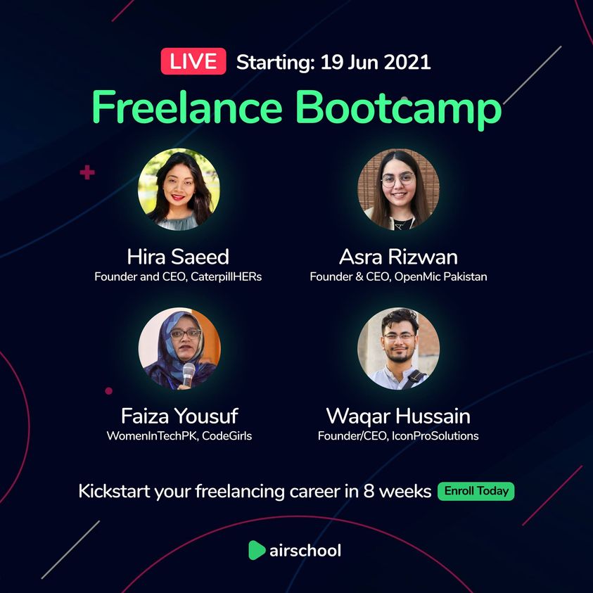 OpenMicPK's tweet photo. What happens when the best of 🇵🇰 come together?

◼ A veteran who has been featured by #Upwork!
◼ A #Fiverr's Choice Award Winner!
◼ A copywriter who made $21,000 on #instagram  with <6K followers!
◼ A freelancer who wrote a cold email and won a $25,000 project! https://t.co/pgi6cLO0z2