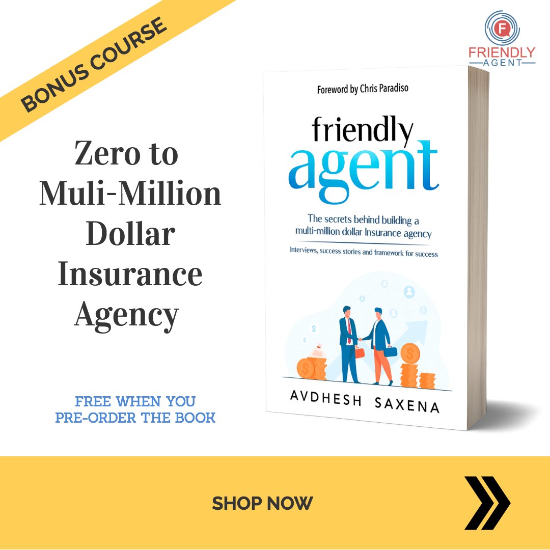 FriendlyAgentB's tweet photo. Last Chance: Bonus worth $750 expiring today. Do you want to know what top #insurance #agency owners are doing to scale up their agency? Get a copy of #friendlyagent today https://t.co/SxH1alFDF5 https://t.co/JAlWydZULB