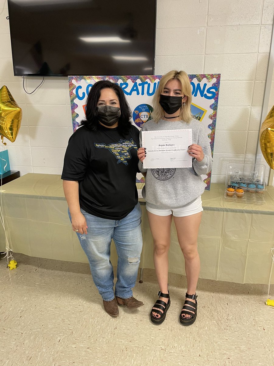 Texas Substitute Certificate was earned by these students! <a href="/Pride_Mustangs/">Pedro Alvarez, Jr.</a> <a href="/BeccaBechtold/">Rebecca O. Bechtold</a> <a href="/ramjrcastillo/">Ramiro Castillo Jr.</a>