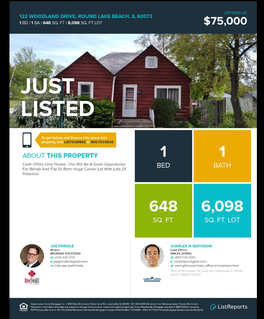 JoePrindle1's tweet photo. Rehab special, cash only! It'll go quickly so call me today for a walk through. 224-440-2100
#homesmartconnect #fridayfeelings #fridaymood #fridayvibes #fridaymotivation #houses #homes #realestate #realtor #agent #lakecounty #IL #Illinois #roundlakebeach #round #lake #beach https://t.co/J55neW8IDY