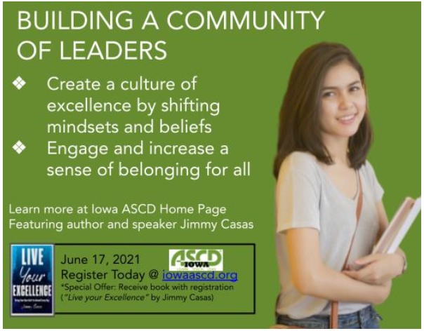 IowaASCD's tweet photo. Register NOW for this Virtual Event with Jimmy Casas! https://t.co/H2F1ObZSSM