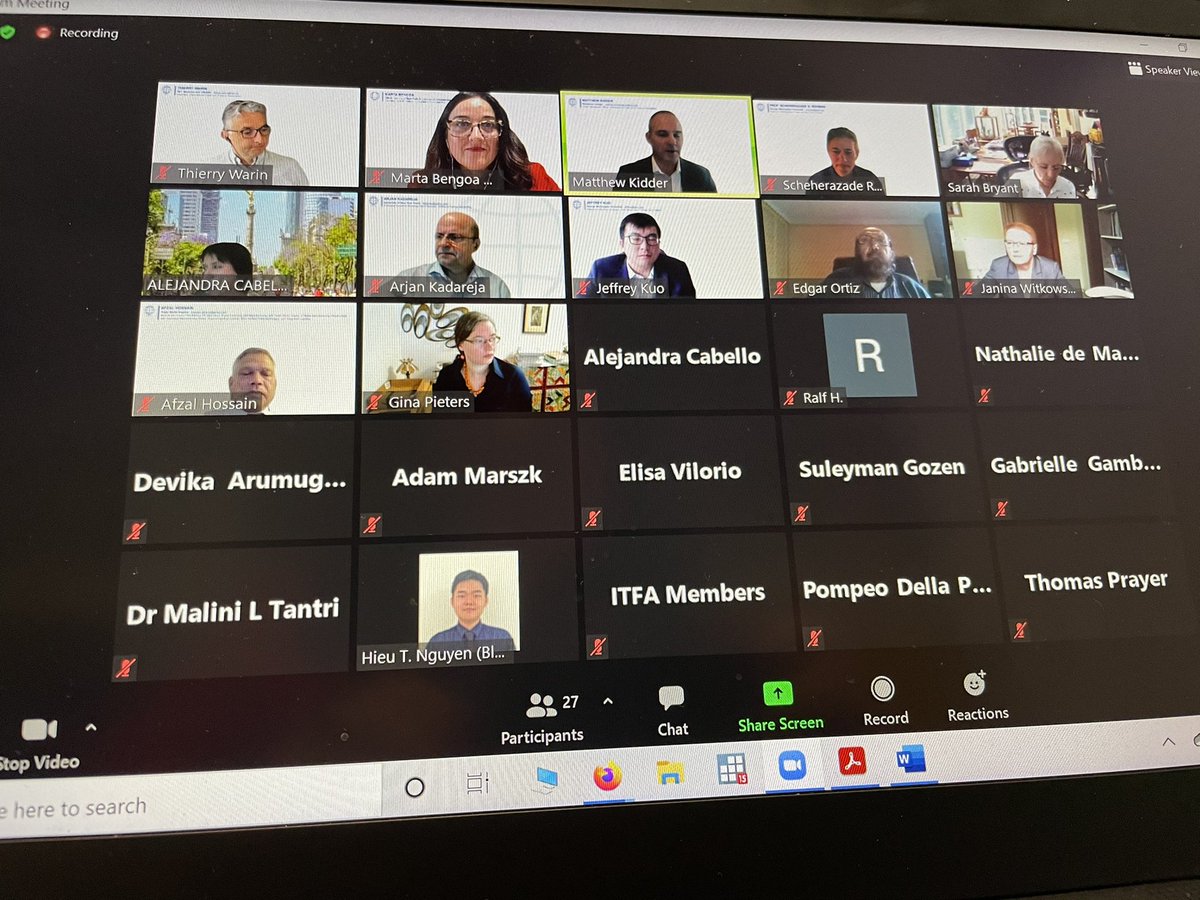 Nice to see “virtually” all the panelists and attendees of the International Trade and Finance Association annual conference <a href="/itfaconference/">IT&FA</a> @thierry_warin