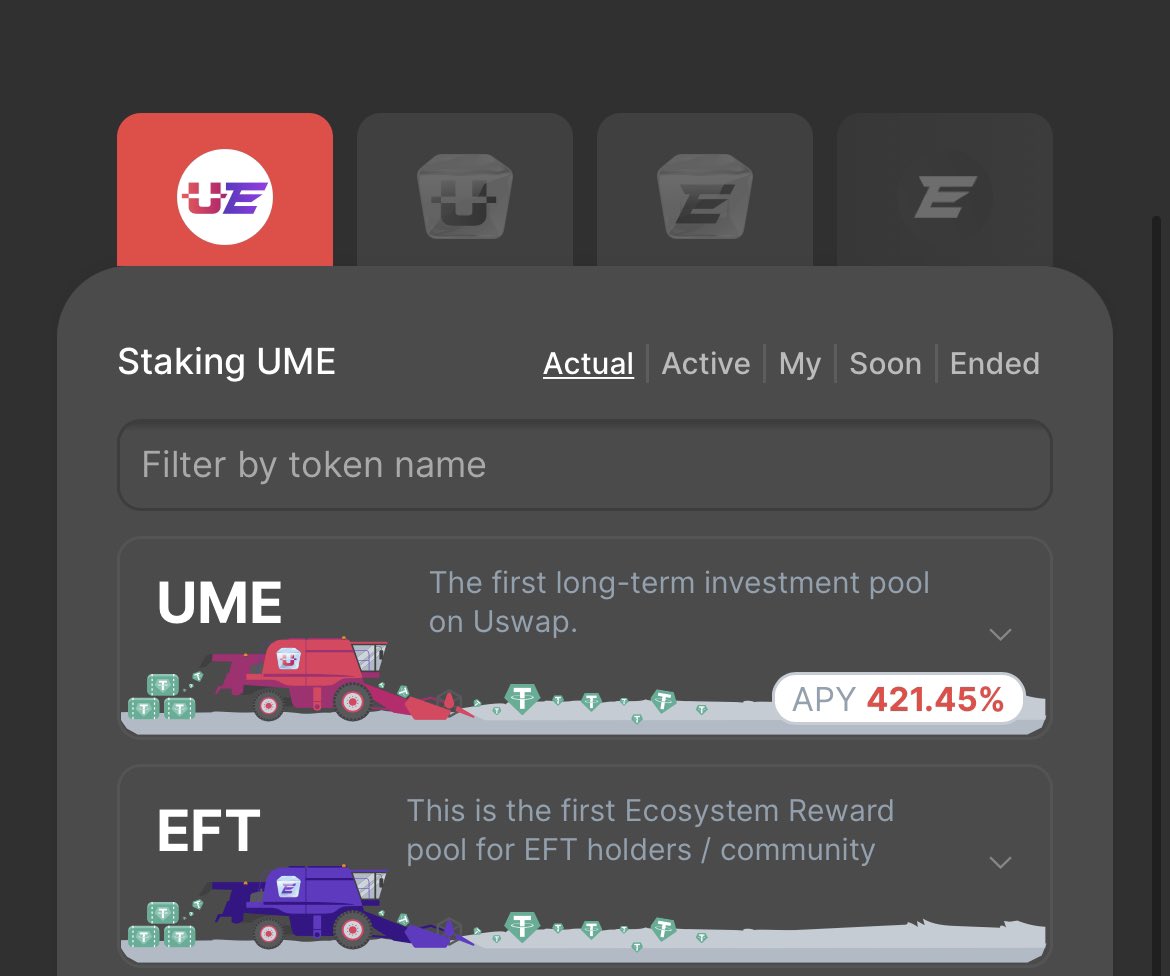I hope everyone has stacked up on #EFT and is ready for the first ecosystem reward pool 👊✔️

May 31st , the Uswap team deploys a solo staking pool for EFT containing a massive 250,000 USDT ✔️

Read more at eft.finance and uswap.me/staking/ 👊✔️