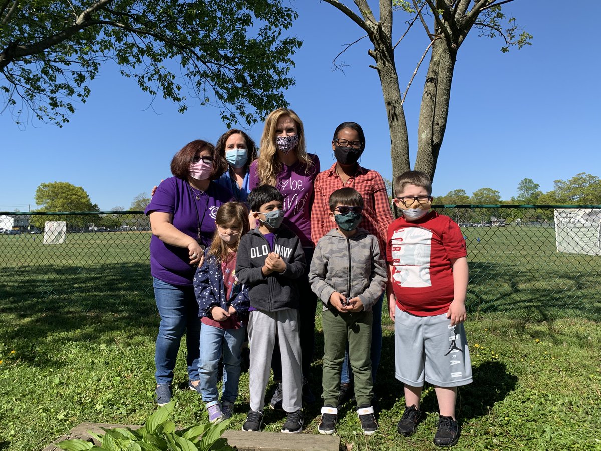 Forest Avenue students planted their outdoor garden in May. The students also planted vegetables and will be taking turns caring for the garden and watching it grow.