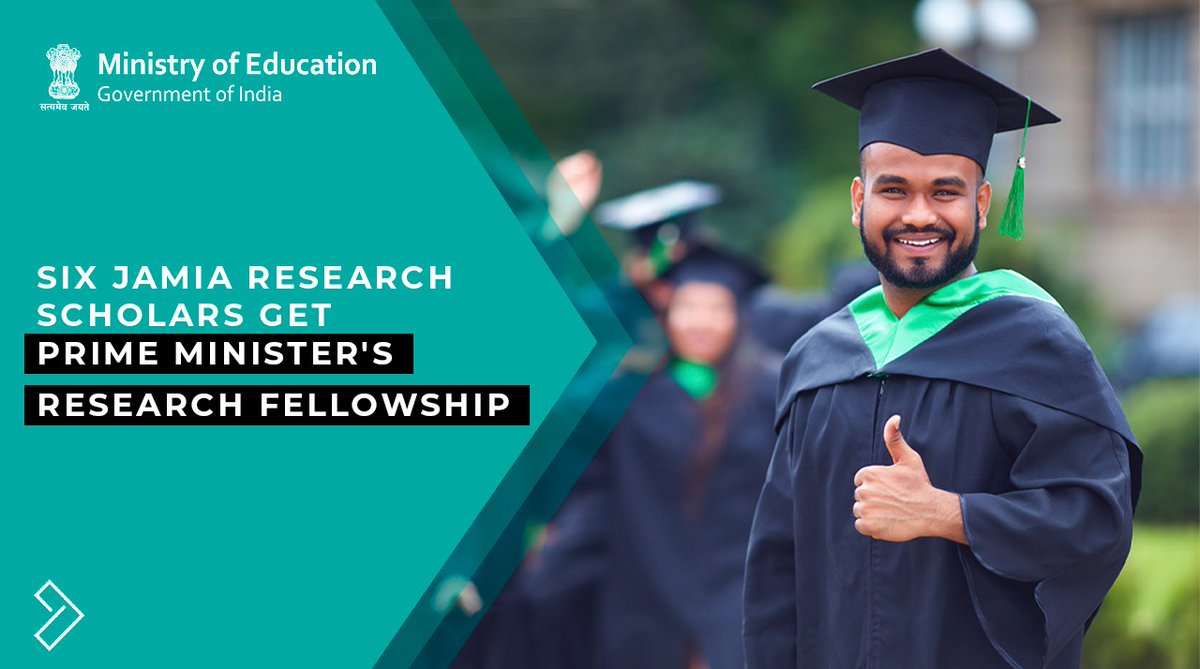 DrRPNishank's tweet photo. 6 research scholars from @JMIU_official have been awarded the coveted Prime Minister Research Fellowship (PMRF) under the Lateral Entry Scheme of the December 2020 drive. https://t.co/pKmbh4aW2L