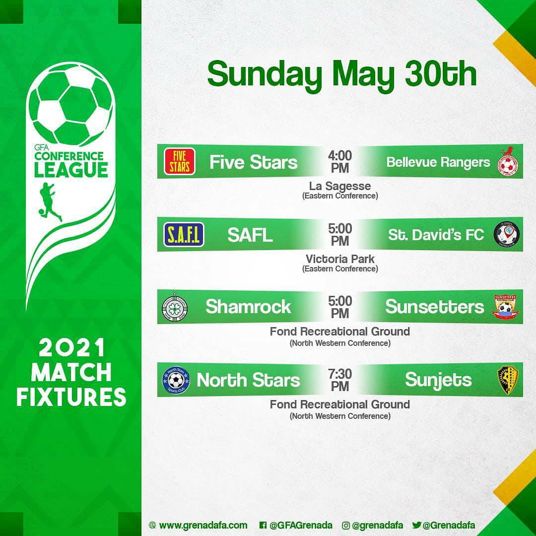 GFAGrenada's tweet image. It will be a Football-tastic weekend.
#Conferencegames 
#GFA