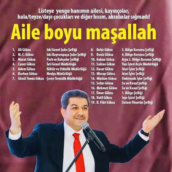 LutfuTurkkan's tweet photo. Nepotizmin vücut bulmuş hali. 
Sizler; üniversiteyi bitirdiği halde iş bulamayan gençler. İş bulamadığı için hala ailesinden harçlık alan gençler..
Göksu ailesinden size yer kalmamış hiçbir kurumda. https://t.co/v2a1oNQU7c