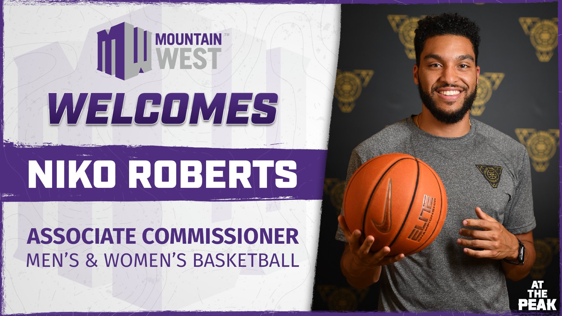 Paseo Distracción transferir Mountain West on Twitter: "NEWS: The Mountain West welcomes Niko Roberts as  the Associate Commissioner of Men's &amp; Women's Basketball 📰:  https://t.co/UsEsvOzNDZ #AtThePeak | #MWMBB | #MWWBB  https://t.co/H0lVhxV8xE" / Twitter