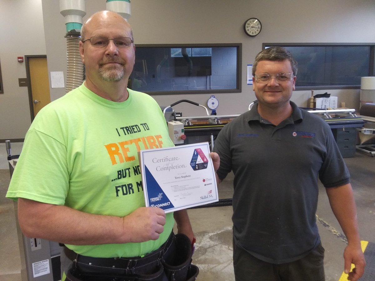 TCATOneida's tweet image. Congratulations to Industrial Maintenance students Greg Smith and Benji Lambert as well as Building Construction student Terry Stephens on completing their Skills USA Connect To My Future Certification!! These students have worked diligently, and they continue to be successful.