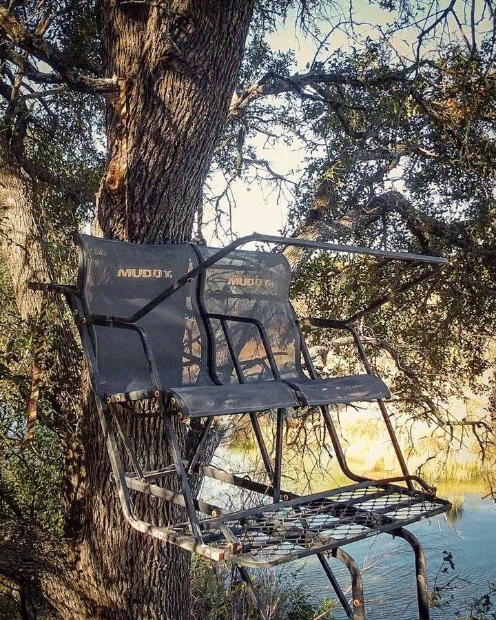 WTD_tv's tweet photo. If it's just you hunting do you put up a two seater for the extra room? Or still go with the one seater?

@MuddyOutdoors 
#muddyoutdoors #muddymoment #gsmoutdoors #whitetail #deerhunting #hunting https://t.co/XZPvqWAvob