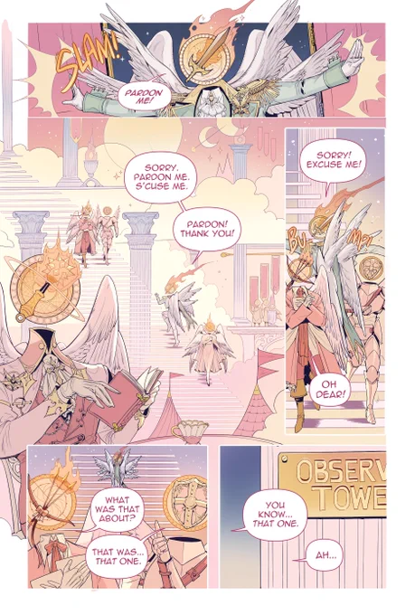 My piece for the previous @ObjectHeadZine ! Celestial Bodies.✨

A story about an angel's love for a shooting star, as always, I had fun! 