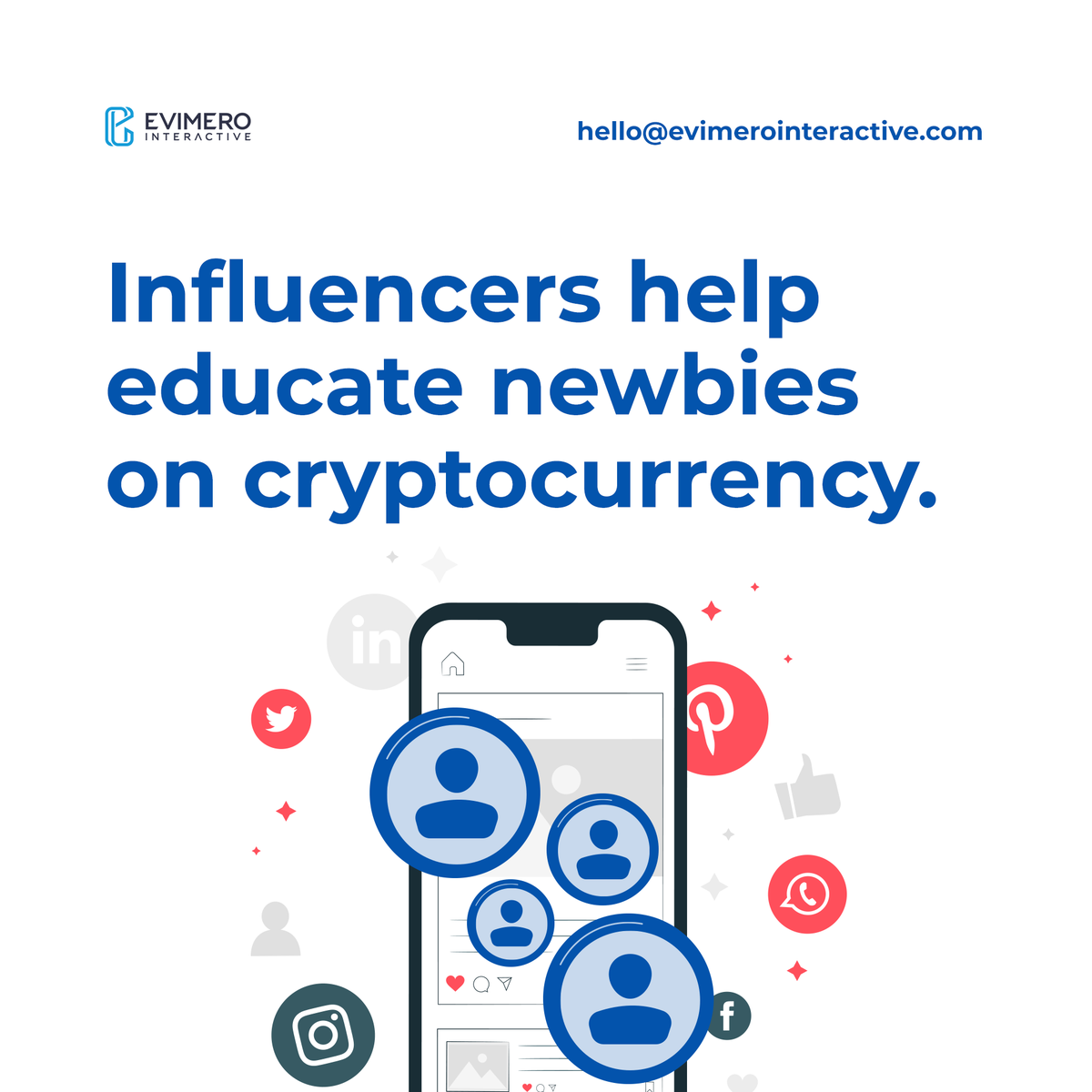 evimerointeract's tweet photo. One of the benefits of influencer marketing in cryptocurrency is that they help in educating the audience with basic information about crypto.
#EvimeroInteractive https://t.co/9IEbqcmxZM
