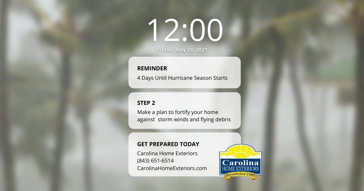 CarolinaHomeExt's tweet photo. Ready to protect your home from hurricane winds and flying debris? It’s time to talk with a Design Consultant. If you aren’t sure what you want, our experts can help you find the perfect protection to keep your family safe.
#hurricaneseason #protectyourhome #customdesign https://t.co/fxan6yGipY