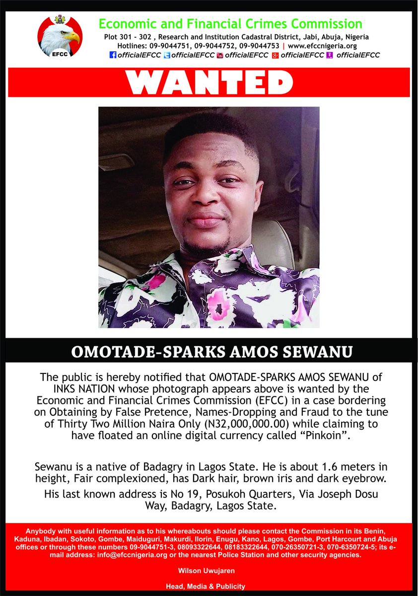 aunazifi's tweet photo. BREAKING: Fleeing Ponzi Scheme Operator, Omotade-Sparks Amos Sewanu, Nabbed by EFCC in Sokoto

Details shortly... @jidaw @BornoMedia
@NigeriaComputer @SecurityWeek @TrueNewsNG @MicroFocusSec @AminaAdo @CyberrootLTD @ukyringim @CyberHiveGlobal
#INKSNATION 
https://t.co/EZLXSCyosd https://t.co/63JC7J4U3X