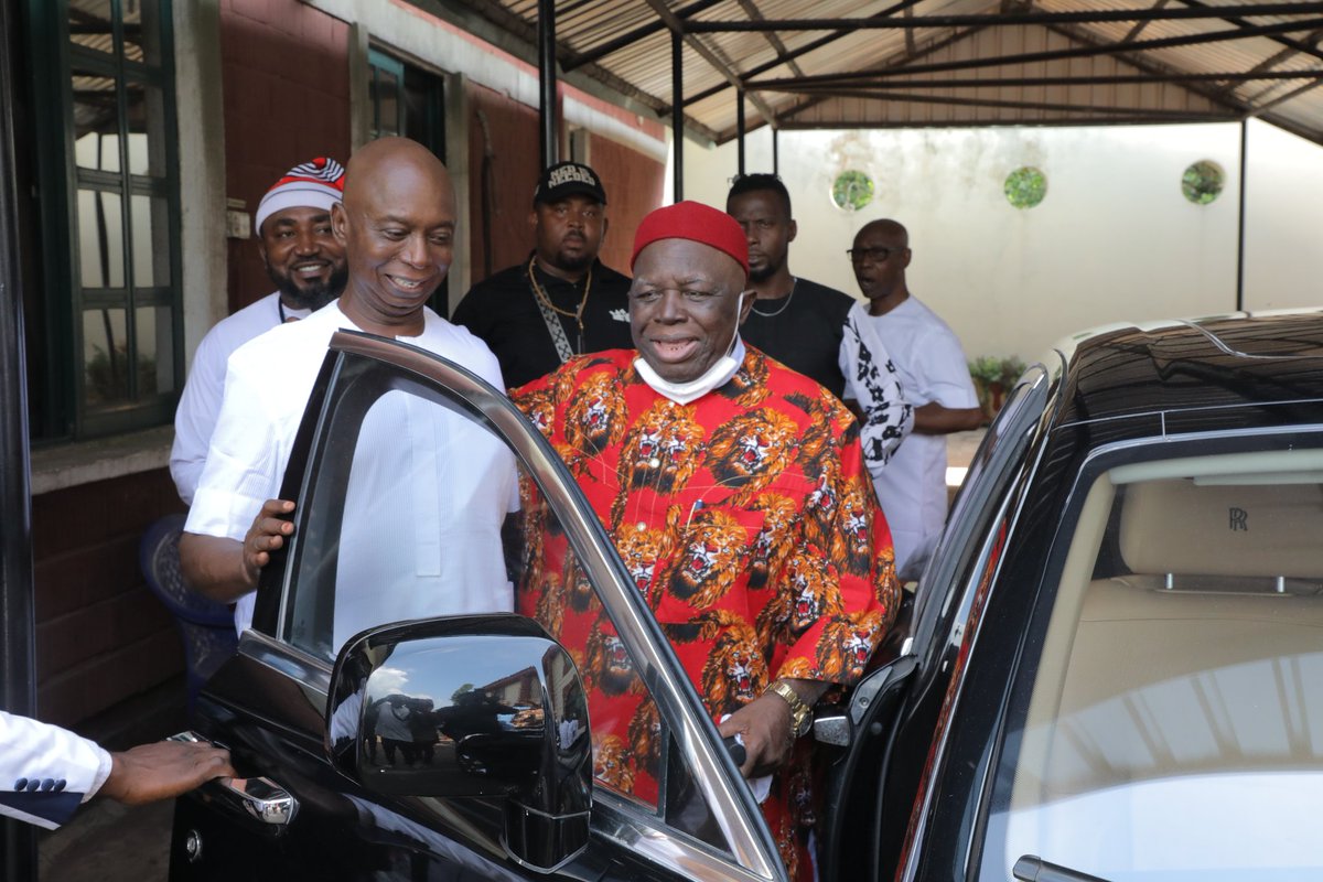 pnnfoundation's tweet photo. Prof Obiozor prayed to God to preserve and bless @Prince_NedNwoko more stressing that the former federal lawmaker is on the right track  Responding Prince Ned flanked by his wife Regina Daniels and some Anioma leaders thanked the Ohanaeze leader and his Exco members for visiting https://t.co/nqwCPTrH6H