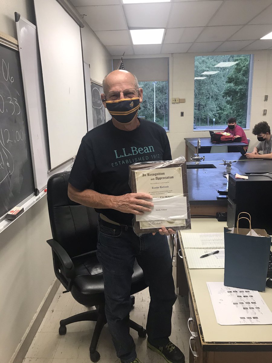 LHSGalesOffice's tweet photo. Congrats to Randy Holland on his retirement after years of service to Lancaster City Schools at LHS and Stanbery. https://t.co/6l5xcO4E4D