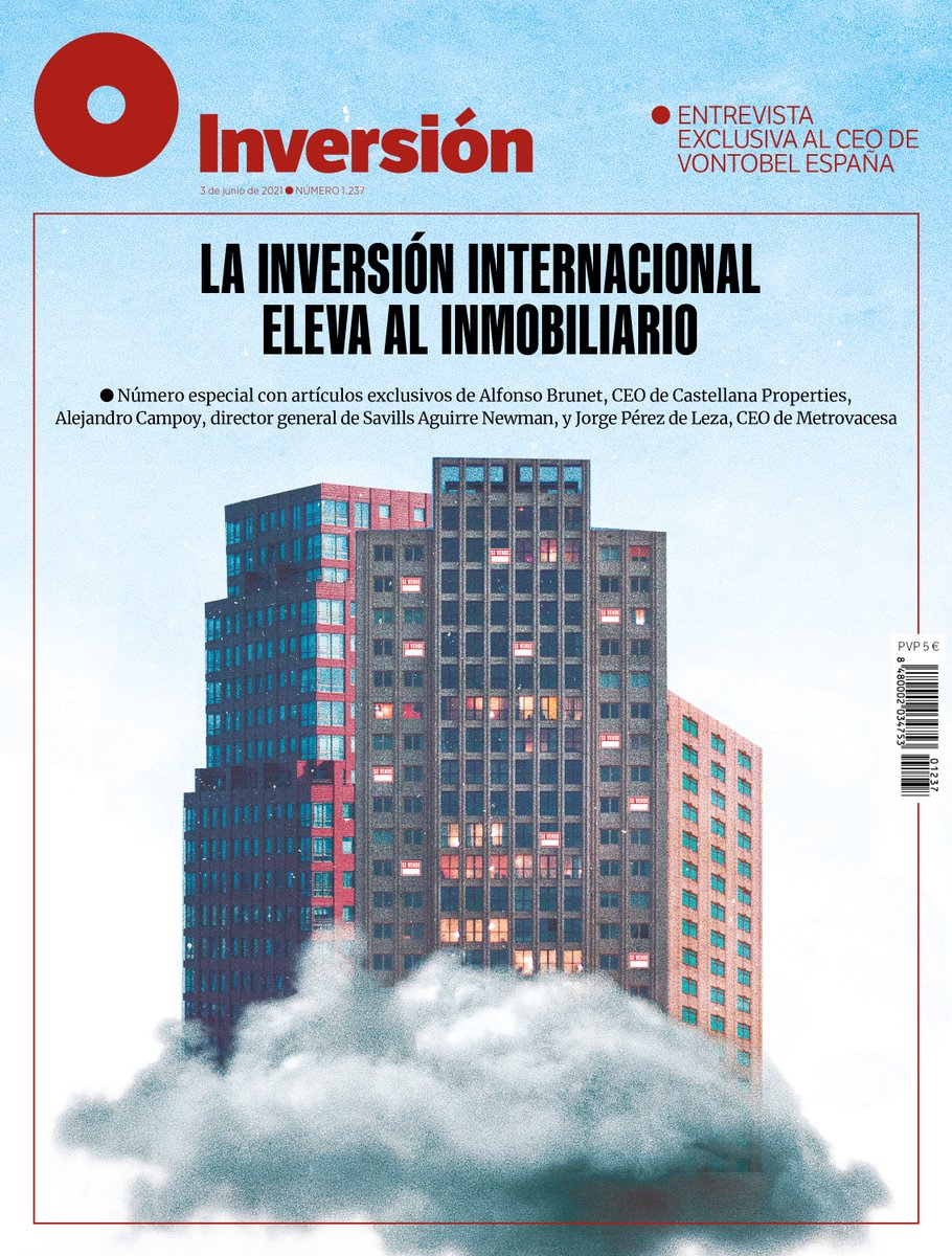 NUEVA PORTADA ● ¡Llega el especial inmobiliario! El número de esta semana detecta las oportunidades que se abren en España, gracias a la inversión internacional, y reúne a los principales CEO. El sector crecerá un 10% durante el 2S; pero el riesgo político cobra fuerza