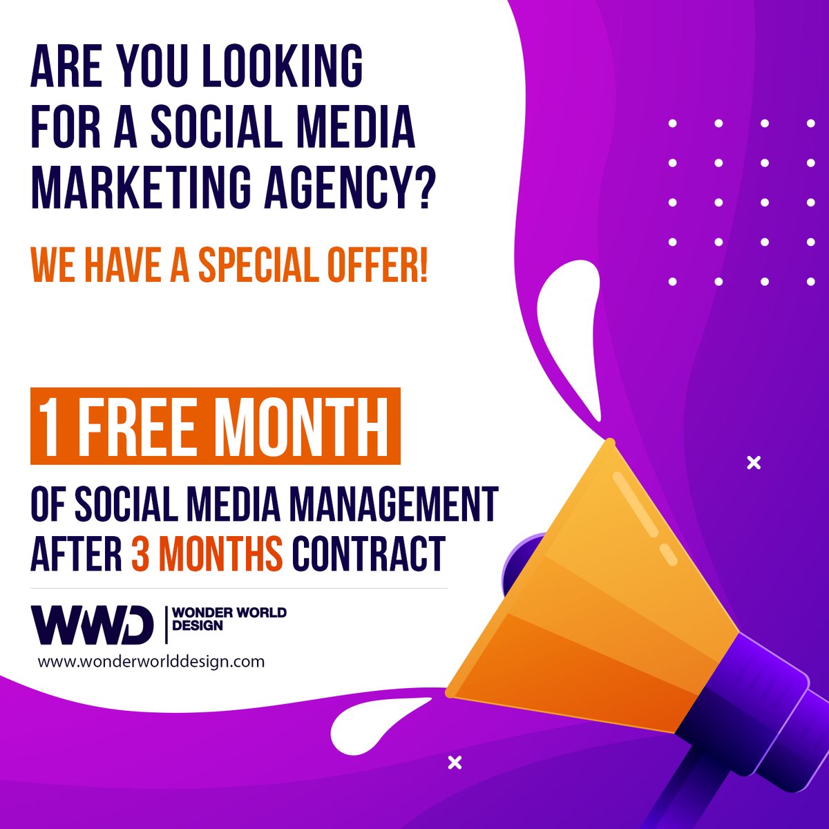 Are you looking for a social media marketing agency?
We have a special offer! One Free Month of Social Media Management
after 3 Months Contract.

Consult with our experts today!
Phone: +97142663517
Mobile:...
