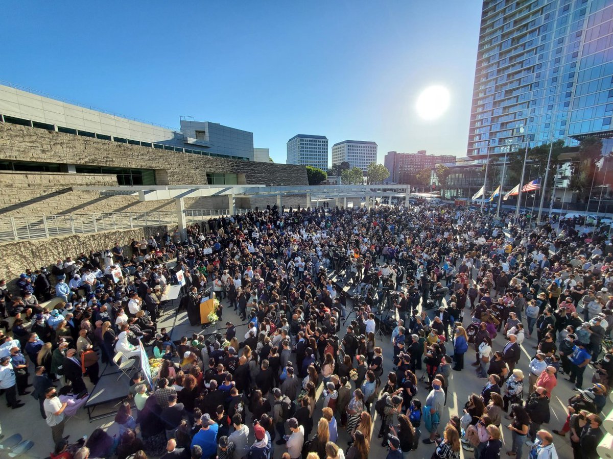 Rally in front of City Hall