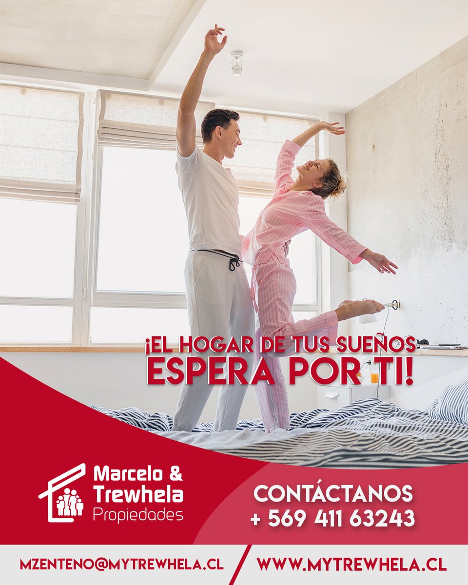 Mytrewhela's tweet photo. 🏡Con @mytrewhela encontrarás un hogar adaptado a tus necesidades, si quieres arrendar, comprar o invertir en tu futuro, es el momento de hacerlo. ¡Nosotros te ayudamos!🏠

¡Contáctanos!
Somos tu mejor opción

📞+569 4116 3243
📧mzenteno@mytrewhela.cl

https://t.co/VpRVLNCjhL https://t.co/mJ0dYMH0jQ