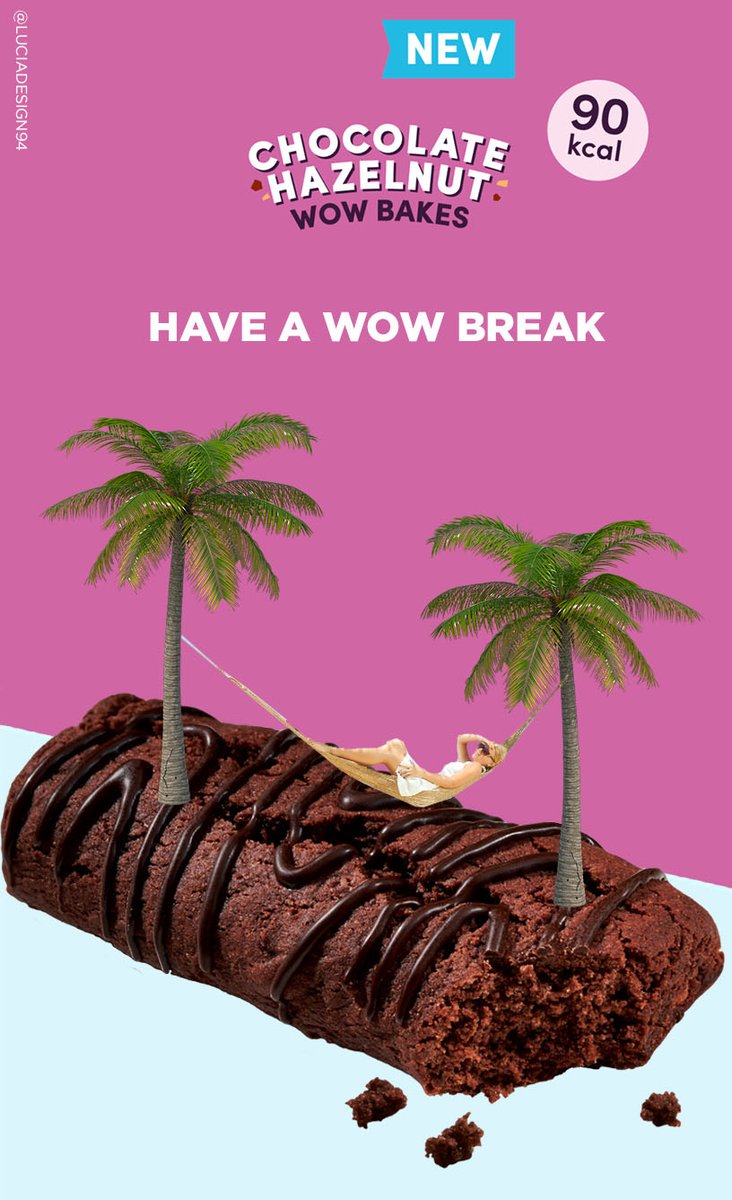 luciadesign94's tweet photo. Have a WOW break!
@OneMinuteBriefs of the Day: 
Create posters to show the ultimate WOW break that happens when you eat one of Graze’s WOW Bakes. #WowBakesWowBreaks 
@grazedotcom https://t.co/w4EW4XYVG2