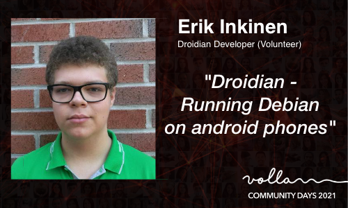 hello_volla's tweet photo. Meet our speakers - Part 4 - with @erikinkinen 

The live stream starts tomorrow at 10am CET on our YouTube channel and on our website https://t.co/rHbN8LJmvO https://t.co/CPohOS54mA