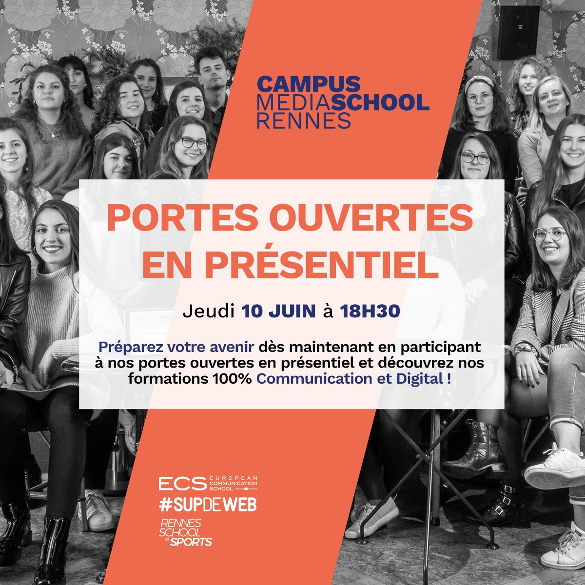 📍 SAVE THE DATE

ENFIN ! Pour la première fois depuis plus d'un an, retrouvons-nous en présentiel lors d'une soirée portes ouvertes le 10 juin prochain à 18H30 ! 👍

➡️ Inscrivez-vous dès maintenant : bit.ly/3wFAxzz