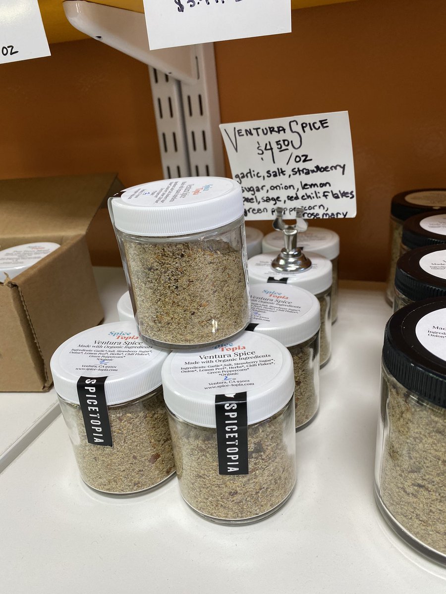 805foodie's tweet image. ... a collection of #Ventura-inspired spice blends in snazzy new packaging at #SpiceTopia (which is planning a virtual herbal tea-tasting class on June 13, BTW) ... ☕️ @DowntownVentura