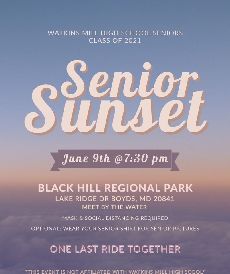 SENIOR SUNSET IS RESCHEDULED FOR JUNE 9TH. 
Hope to see y'all there! 💙🧡