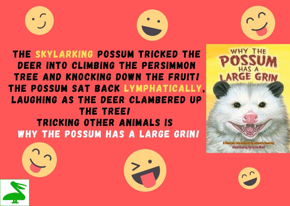Crack a smile, crack open this book, and find out Why The Possum Has a Large Grin: arcadiapublishing.com/Products/97814…
#WordOfTheDay