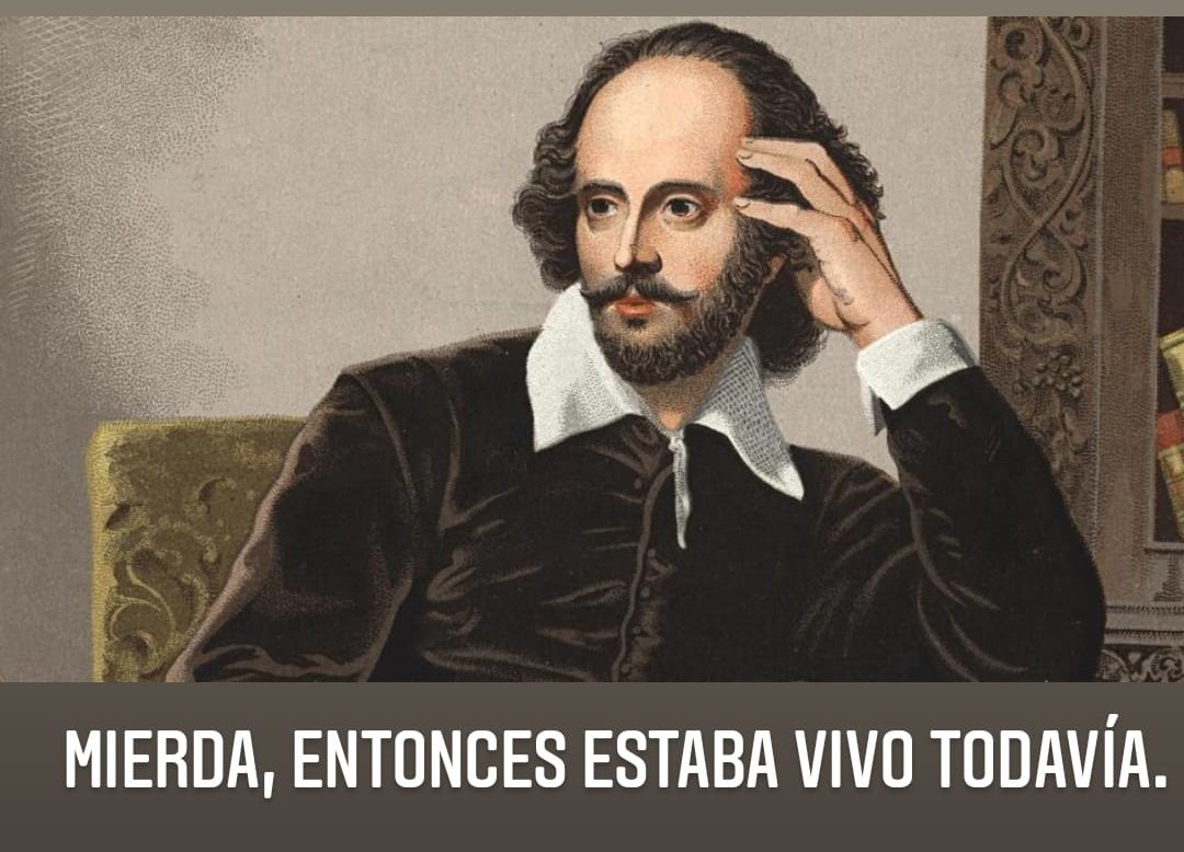 juancruzverdu's tweet image. Shakespeare viendo canal 26