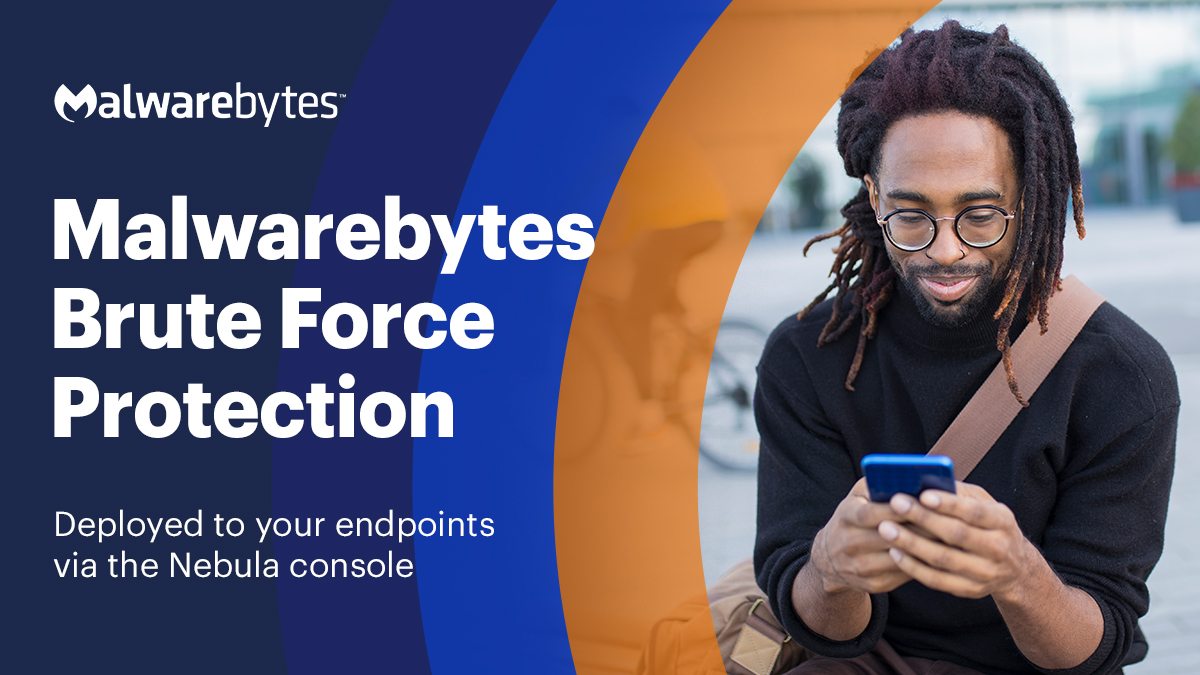 Malwarebytes's tweet photo. Our #BruteForceProtection feature is deployed remotely to your distributed devices via the cloud-based #Malwarebytes Nebula console, enabling you to protect your distributed network easily and quickly. Details: https://t.co/We26cAmg55 https://t.co/BfOrlCHx4J