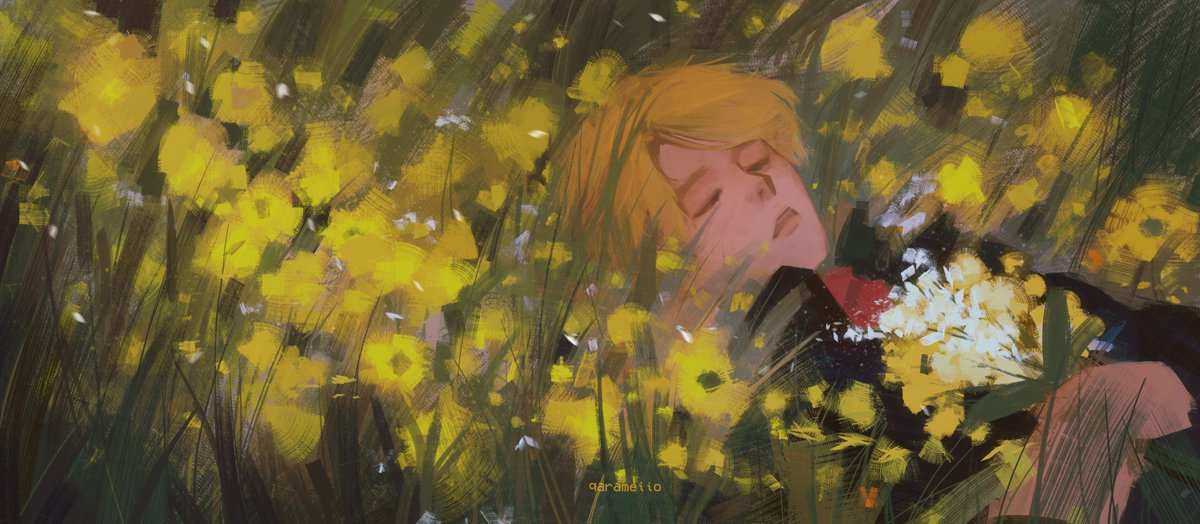 the golden-haired prince sleeps on #passerinefanart