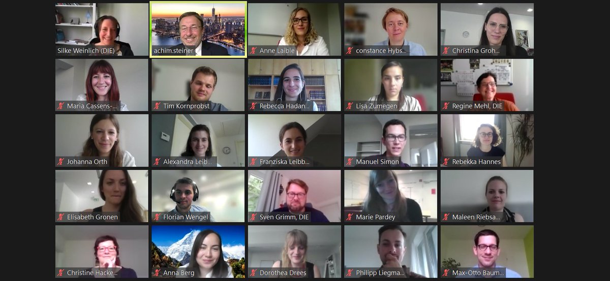 UNReform_Impact's tweet photo. The 56 #PostgradProgramm is officially over

A highlight at the very end: Discussing sustainable development &amp;the importance of ideals w/ @ASteiner -not only administrator @UNDP but also former postgrad research fellow @DIE_GDI
Thank you so much for finishing our journey with us! https://t.co/RmtP0ZKbzV